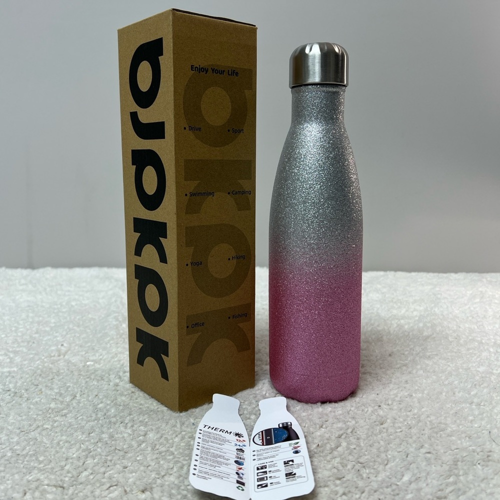 BJPKPK Insulated Stainless Steel Sports Water Bottles -17oz/500ml - Picture 7 of 15